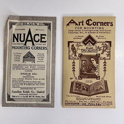 Antiguo Década de 1920 Foto esquinas para el montaje, 2 paquetes, 200 un. total, Nuage