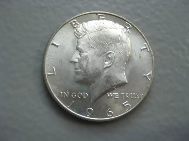 1965 P Kennedy Silver Half Dollar Bu 40% Sliver Jfk President Seal Eagle Coin