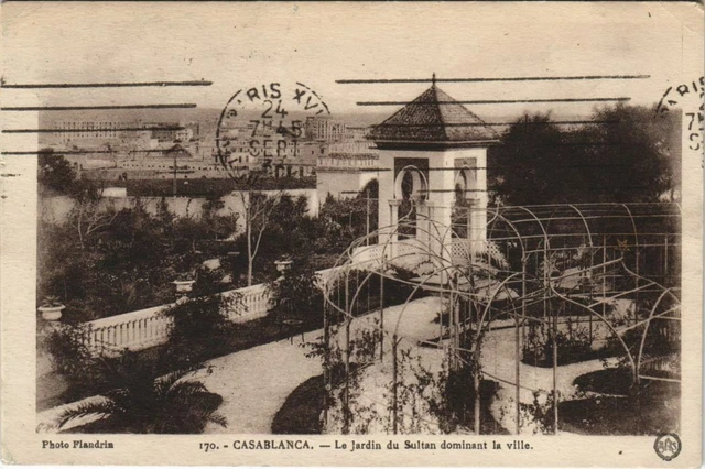 CPA AK MAROC CASABLANCA Le Jardin du Sultan dominant la ville Flandrin (37626)