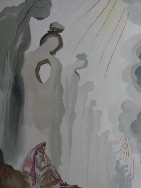 Salvador Dali - Die Hölle, Original woodcut, 1962
