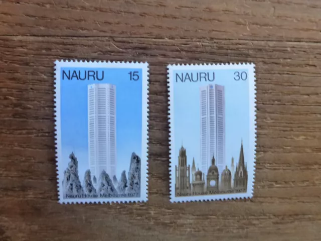 Nauru 1977 Opening Nauru House Pair Mint Stamps