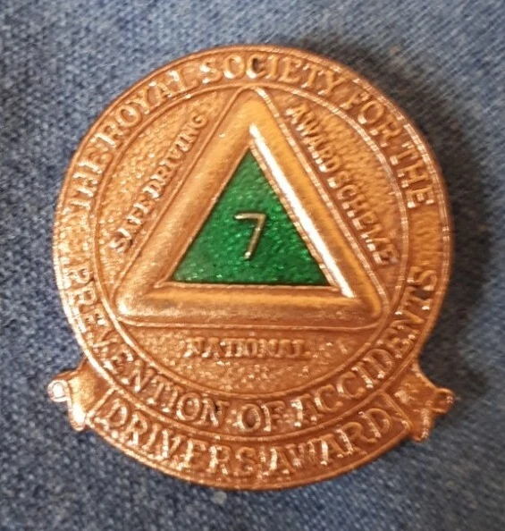 Safe Driver Pin ROSPA NATIONAL SAFE Driver 7 Years Award Vintage Collectors Enamel Pin ...