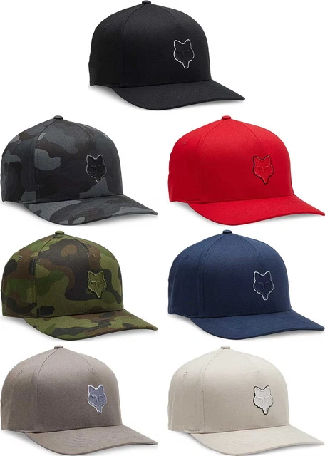Fox Racing Men's Fox Head Flexfit Curve Bill Hat -  Mens Lid Cap