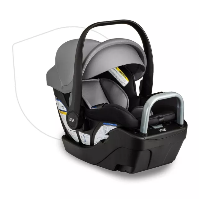 Britax Willow S Infant Car Seat & Base, ClickTight, Rear Facing Graphite Onyx