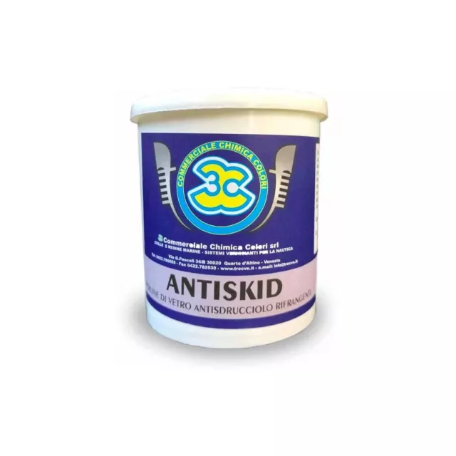 Antiskid 3C - Additivo Antisdrucciolo Antiscivolo Per Smalti - 250 Gr. - Nautica