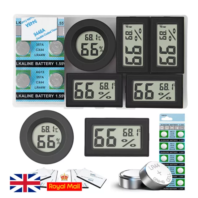 Digital Temperature Humidity Meter Sensor Thermometer Hygrometer Room Gauge LCD