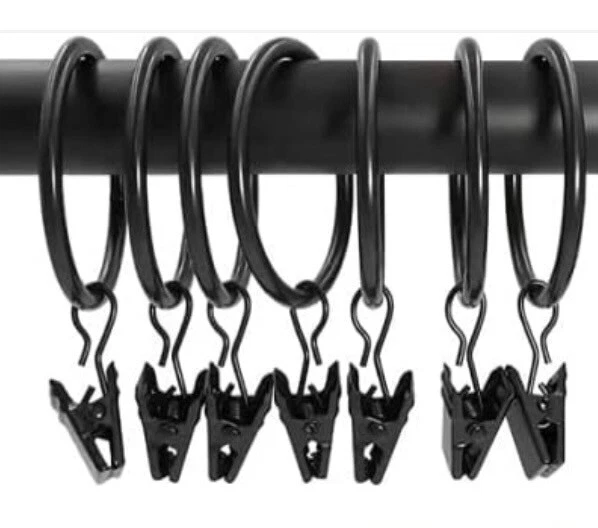 Umbra Drapery Clip Rings (1", 5/8", 1/2") 3 Different Finishes New!