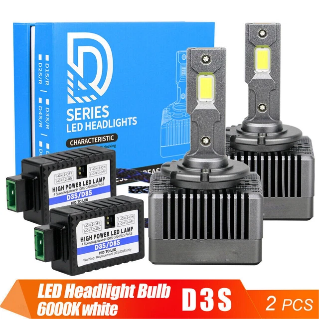 2x Ultra Hell D3S 6000K Canbus 1:1 Xeno 30 SMD bruciatore LED lampada #