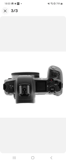 Canon EOS R 30,3 Mpix Appareil Photo Numérique Hybride - Noir (Boîtier Nu)