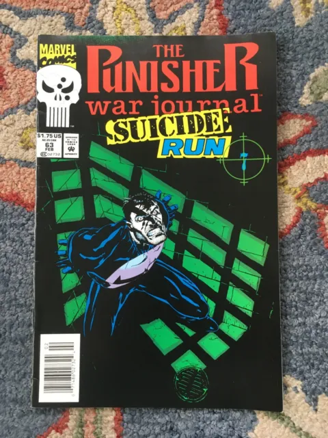 Vtg The Punisher War Journal Suicide Run #63 Marvel Comic Book 1994