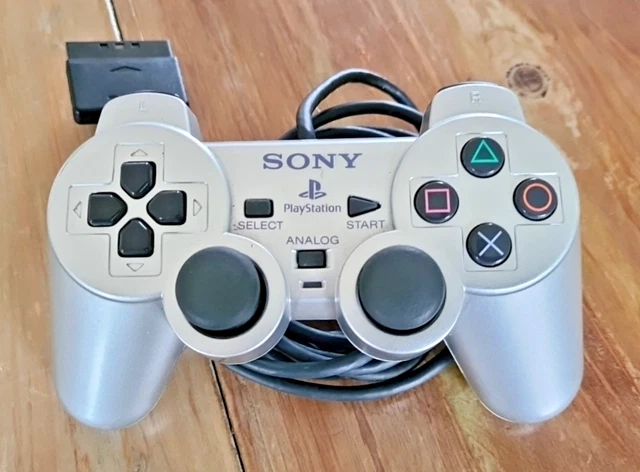 Manette Sony PlayStation PS1 PS2 SCPH-10010 - Occasion, Fonctionnelle, Avec Stick Analogique