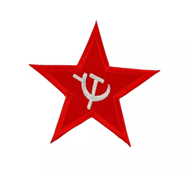 Patch ecusson brodé drapeau backpack etoile rouge urss sovietique thermocollant