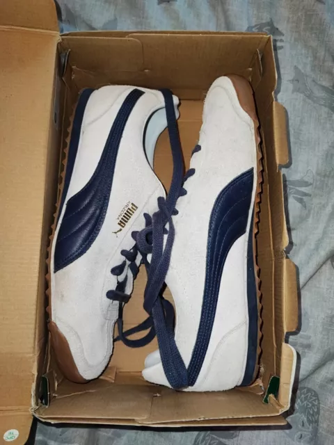 Puma Arizona Duel in the Desert Trainers UK 10 Grey And Blue Very Good Condition