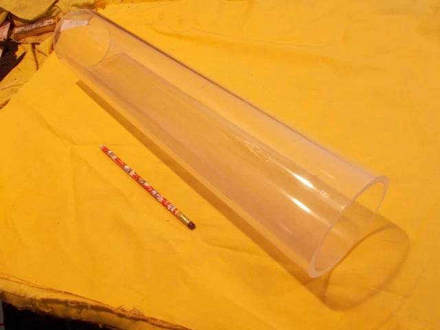 4" ACRYLIC TUBE 4" OD x 3 1/2" ID x 19 1/2" machinable plastic round pipe stock