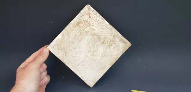 Antique Victorian Kensington Classical Roman/Greek Tile 6x6 3