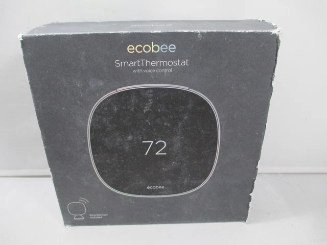 Ecobee Smart Thermostat Voice Control NEW Open Box EB-STATE5-01 Ecobee Smart Thermostat Voice Control NEW Open Box EB-STATE5-01