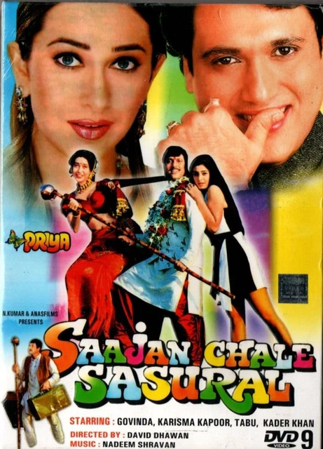SAAJAN CHALE SASURAL BOLLYWOOD DVD Govinda, Karishma Kapoor