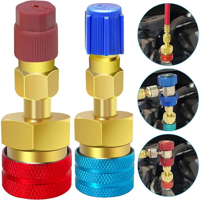 AC Refrigerant Valve Caps 10Pcs - High & Low Side Service Port
