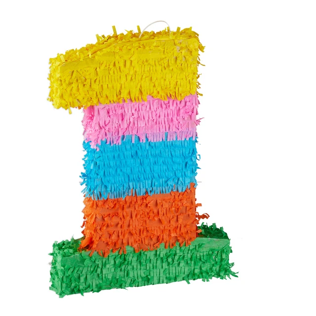 NUMERARY BIRTHDAY PINATA, Empty Fillable Numbers From 0 to 9, Hanging ...