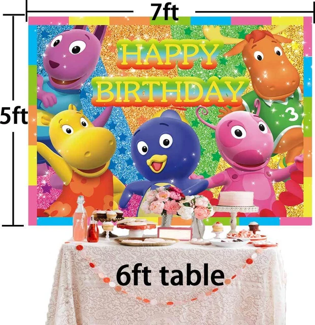 THE BACKYARDIGANS PARTY Supplies Birthday Decoration Banner Backdrop ...