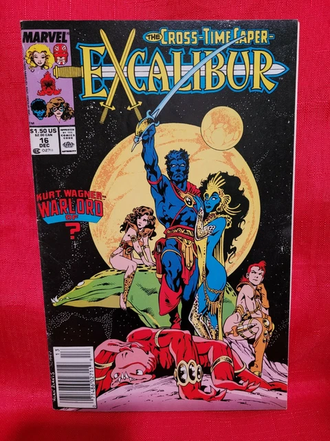 Excalibur #16- 1989 Chris Claremont, Alan Davis, X-Men, Marvel, VF!