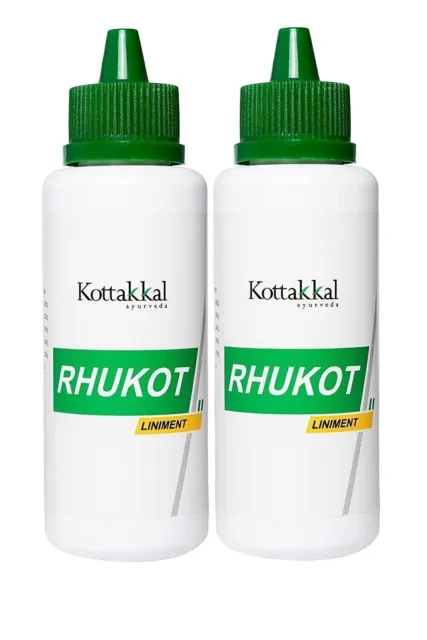 (Paquet de 2) Liniment Kottakkal Ayurveda Rhukot (100 ml chacun)