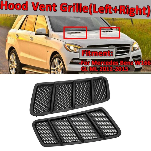 Coprigriglia sfiato cofano prestazioni avanzate 2 pz per Mercedes W166 ML GL