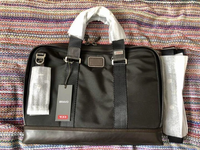 Tumi Alpha Bravo Andersen Slim Commuter Brief 222640HK2 Business Bag Hickory