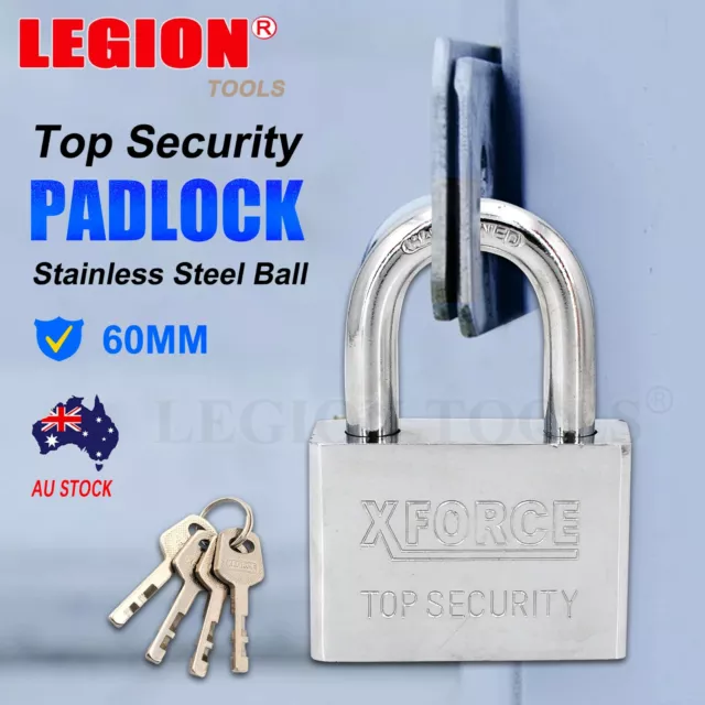 Padlock 60mm Stainless Steel Ball High Security Heavy Duty