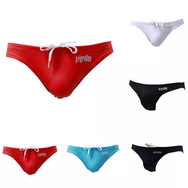 Fashion Leisure Swimwear Briefs Pants Solid Color Swim Swimming Trunks