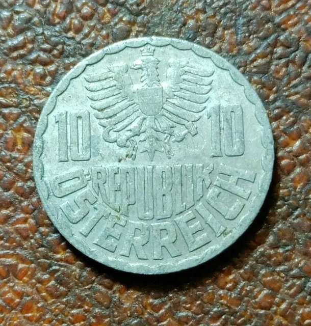 1959 Republik Osterreich Austrian 10 Groschen Coin