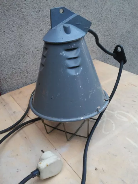 Alte Fabriklampe aus Polen LOFT BAUHAUS INDUSTRIE Deckenlampe Käfiglampe Bunker