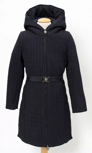 Young Versace Girls Navy Blue Down Padded Coat BNWT