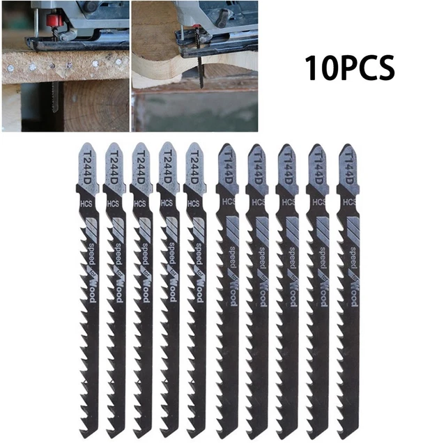 Lames de scie puzzle polyvalentes HCS T144D + T244D (10 pack) pour bois et plast