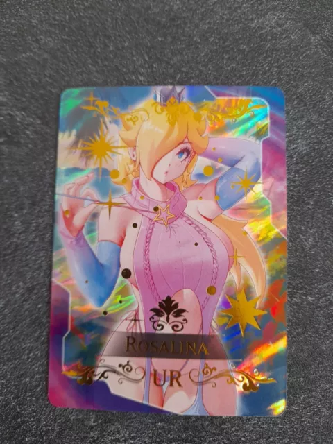 Rosalina Super.Mario CARTE UR Goddess Story Anime Waifu Doujin Holo Foil Card