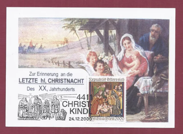 Christkindl / Oberndorf 24.12.2000 Jahrhundertkarte - Otto Taurer