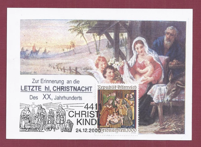 Christkindl / Oberndorf 24.12.2000 Jahrhundertkarte - Otto Taurer