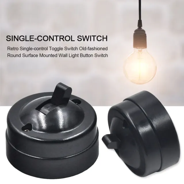 Old-fashioned Surface Button Switch Light Toggle Switch Single-control Switch