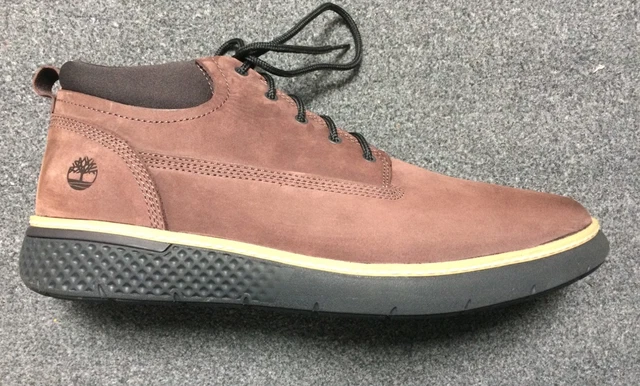 Timber Men TIMBERLAND MEN'S CROSS Mark Pt Chukka Boot in Nubuck Brown Leather UK10 ...