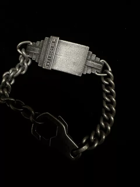 diesel mens steel bracelet