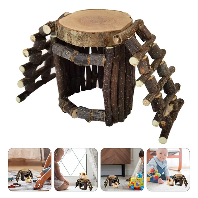 1 Set Hamster Ratte Holz Leiter Hamster Maus Hütte Holz Hamster Käfig