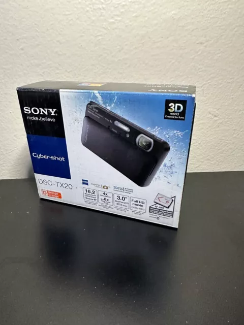 Sony DSC-TX20 16.2MP Waterproof to 16ft Digital Still Camera  3D -ORANGE