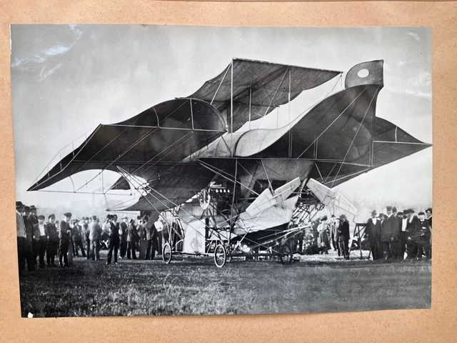 Tirage Argentique Vintage France Rouen Aviation Circa 1910 - Format 8x10 Cm, Référence CM7565