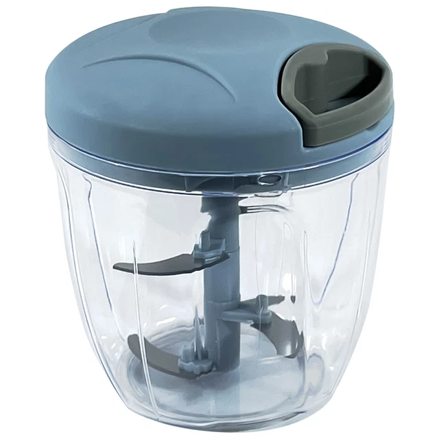 Manual Food Chopper Pull Cord Pulling Vegetable Slicer Hand Blender Kitchen UK