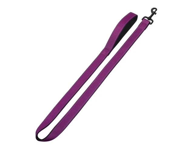 Nobby Hundeleine Classic Reflect Soft S lila 1,20m/10mm Nylon Neoprenfutter