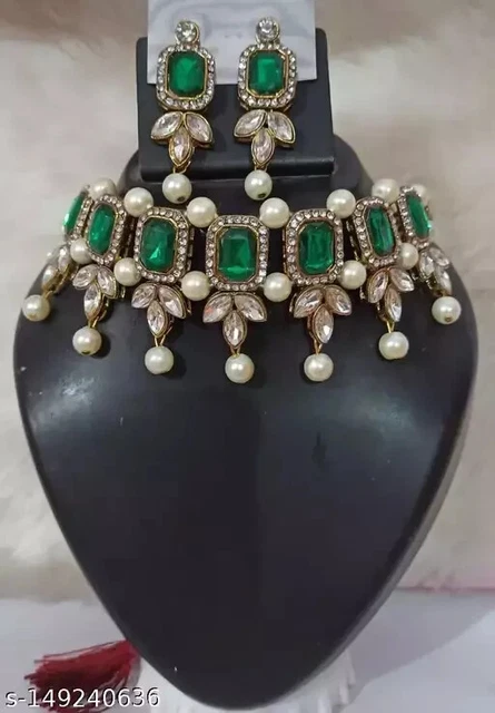 22K Gold Plated South Indian Earrings Jhumka Bridal Party jhumki Jewelry Set