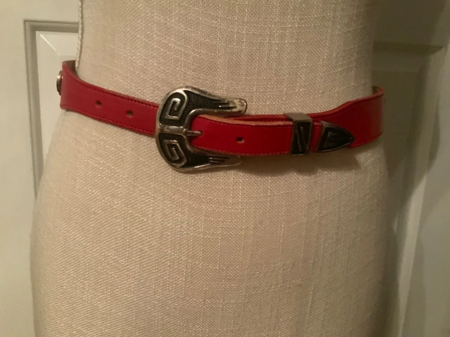 Fratelli Rossetti Genuine Python Leather Belt Made in Italy Snakeskin Tan 34/85 Belts, Women main image 4