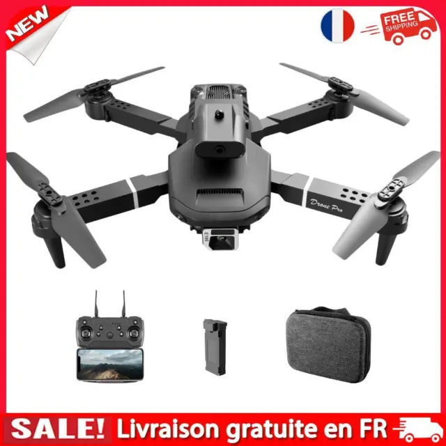 Drone Pliable 1080P HD Double Cam��ra FPV RC Quadcopter avec Batterie (Noir)