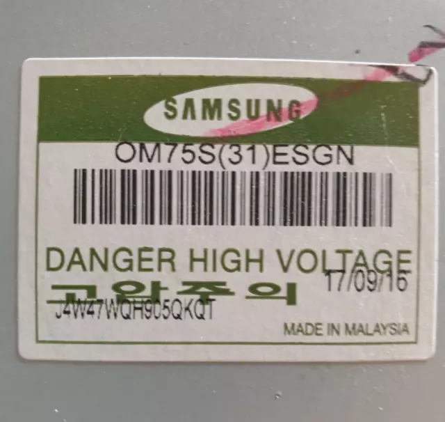 Samsung OM75S (31) ESGN Microwave Magnetron + Free postage