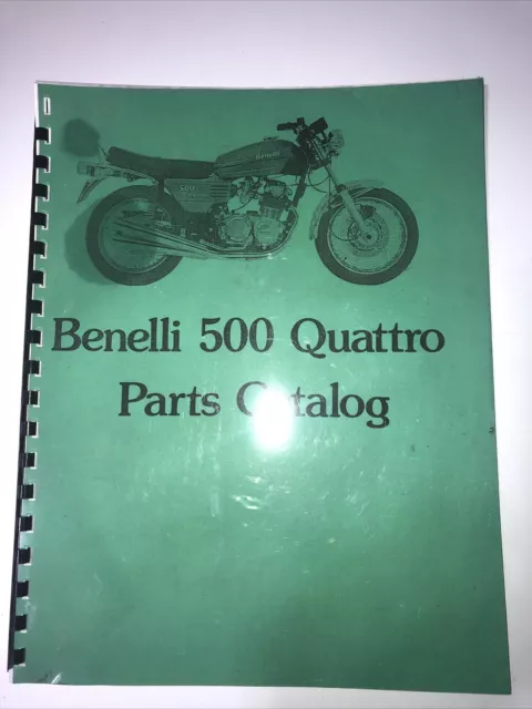 1974 - 1977 Benelli 500 Quattro Parts Catalog